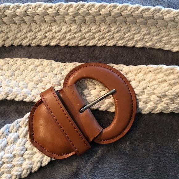 3/$15 - Braided Cotton and Leather belt - EUC - Picture 8 of 8